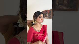 Saree Draping Aparna Premraj arjyou wedding arjyou arjyouwedding mua sareedraping kochi [upl. by Elak]