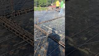 Slab Rebar l Slab Formworks l Slab Preparation l Second Floor Slab l Two Storey House shorts short [upl. by Woermer]