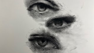 CHARCOAL EYE DRAWING TUTORIAL [upl. by Ash]