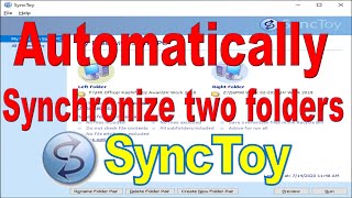 How to Synchronize File and Folders using SyncToy 21 powertoys series [upl. by Aelyk]