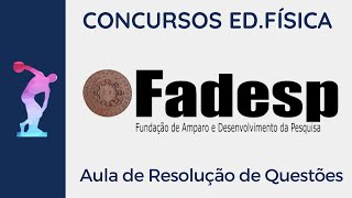 FADESP Aula 2  Resolução de Questões Concursos Educação Física [upl. by Brendan]