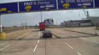 Dover England Hafen mit dem LKW [upl. by Mareld]