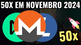 4 CRIPTOMOEDAS PARA COMPRAR EM NOVEMBRO DE 2024 20X DE RETORNO [upl. by Elinore223]