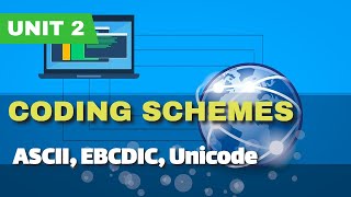 Coding Schemes  ASCII EBCDIC amp Unicode UrduHindi [upl. by Kenay]