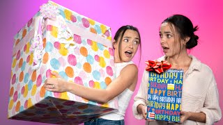 Twins Swap Birthday Gift Exchange  Merrell Twins [upl. by Haskins387]