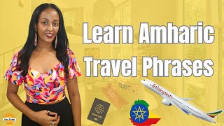 Learn Amharic Essential Travel Phrases  Vocabularies  Questions Languages Ethiopia [upl. by Evelc800]