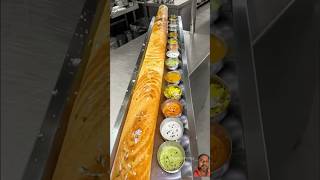 Largest Dosa 🇮🇳 food streetfood foodie yummy delicious bts cover music kpop disney [upl. by Airak698]