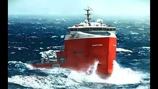 Ships in Strongest Storm Most Largest Waves [upl. by Portland]