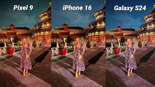 Apple iPhone 16 vs Pixel 9 vs Galaxy S24 Camera Test Comparison [upl. by Aciria]