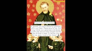 St Jerome Emiliani  Patron saint of orphans amp abandoned children [upl. by Olocin]