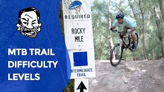 MTB Trail Signs  Novice Intermediate amp Advanced [upl. by Kiersten846]