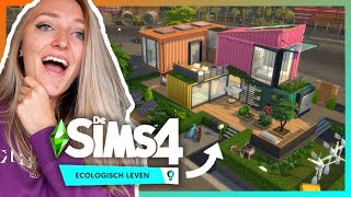 CONTAINER HUIS bouwen in Sims 4 ECOLOGISCH LEVEN 🏠 [upl. by Avlasor]