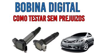 Bobina digital como testar sem queimar nenhum componente  Por dentro da oficina [upl. by Raknahs]