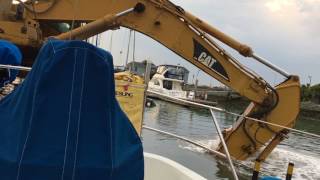 Dredging at Emery Cove Marina [upl. by Illil]