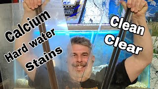 How to remove hard water calcium build up on glass and more [upl. by Lubbock]