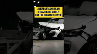 Airbag Test Jangan Letakkan Kaki Di Dasbor Mobil‼️shorts fyp [upl. by Anidal303]