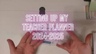 Setting up my TPTC Teacher Planner 2425 [upl. by Nylauqcaj]