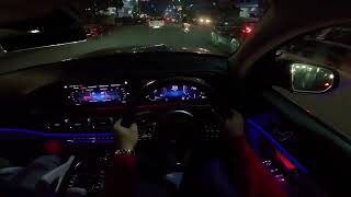 Illuminating the Night 2023 GLS 400d  POV Driving Experience [upl. by Sualokin]