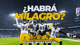 Gana Pittsburgh y sueña con Playoffs  Reacciones rápidas Steelers vs Ravens [upl. by Wilden874]