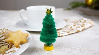 Weihnachtsbaum aus Pfeifenputzern  Christmas tree from pipe cleaners [upl. by Abramson932]