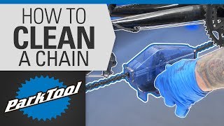 How To Clean and Lube a Bicycle Chain with a Park Tool Chain Cleaner [upl. by Godred]