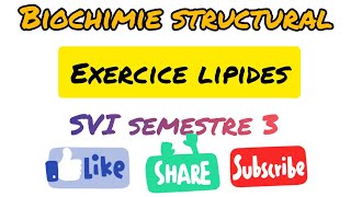 Biochimie Structural SVIS3 Exercice globale sur les lipides en arabe [upl. by Elson307]