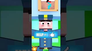 WOOOWWW THE PIG POLICEMAN FOUND OUT EVERYTHING 😍😍😍 reels shorts animation minecraft cartoon [upl. by Traweek]