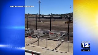 Siskiyou Golden Fairgrounds installs 12foot chain link fence [upl. by Sale441]