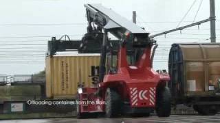 SEABRIDGE ZEEBRUGGE OFFLOADING A COFFEE BULK CONTAINER [upl. by Ludovika261]