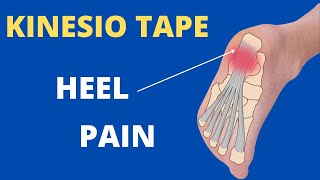 How to apply Kinesiology Tape for Plantar Fasciitis  heel spur  foot pain [upl. by Tiffi864]