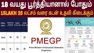 25 லட்சம் வரை 35 மானியத்துடன் கடன் திட்டம்  PMEGP Loan 25 Lakhs  Modi loan scheme [upl. by Notlehs]