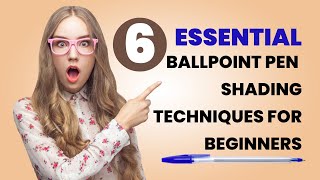 6 Essential Ballpoint Pen Shading Techniques for Beginners [upl. by Kacie]