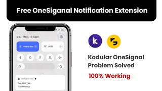 Kodular OneSignal Push Notification Extension  Kodular OneSignal Notification Not Received Fixed [upl. by Quintilla]