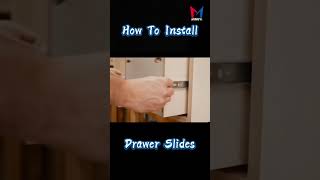 How to install drawer slides❓ Easy installation  Furniture hardware shorts [upl. by Enniotna226]