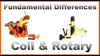 Fundamental Differences Coil vs Rotary Tattoo Machines [upl. by Wier]