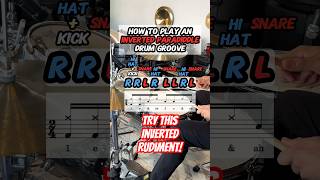 How to Play an Inverted Paradiddle Drum Groove Drum Lesson drums [upl. by Romy696]