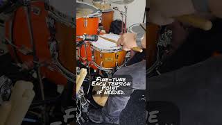 How do you get this kind of snare drum sound shorts short snaredrum snare sound tune tuning [upl. by Milena]