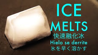 Ice Cube Melts in 10 seconds 🥵 🕒 State Changes of Matter 🧊 Hielo se derrite 🧊 氷が溶ける [upl. by Ecinrev566]