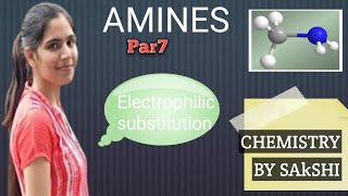 Amines Class12ChemistryElectrophillic substitution [upl. by Neliak589]