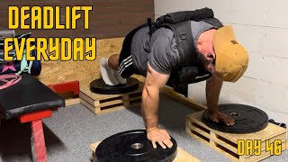 Deadlift Everyday Day 46 Best rep range for hypertrophy [upl. by Stent]