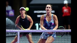 HsiehStrycova vs XuDabrowski  2019 WTA Finals  WTA Highlights [upl. by Enelhtac]