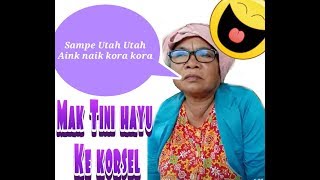 Mak Tini ke Korsel amp di ajak Naik kora kora gaes [upl. by Aronas]