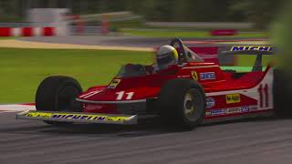 Jody Scheckter 1979 F1 Ferrari 312T4 Zolder Onboard  Assetto Corsa [upl. by Cynthea765]