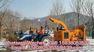 Mobile garden pruning branch shredder forest farm wood shredder caragana crusher branch shredder [upl. by Carrie]