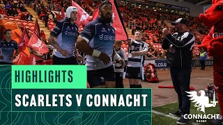 Highlights  Scarlets v Connacht  202425 URC season [upl. by Castara122]