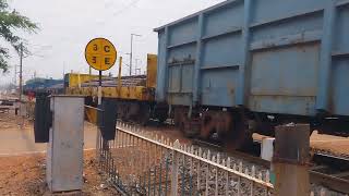 Jhansi WAG9 with Faiveley High Rise Pantograph hauling mixed freight rake [upl. by Borszcz]