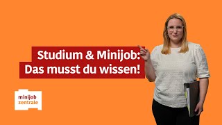 Studium und Minijob Alle Informationen in einem Video [upl. by Esinned]