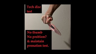 No thumb no problem amp maintain pronation test  tech disc test disc golf [upl. by Hayikat196]