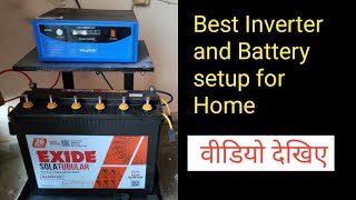 Battery and inverter setup for Home 🔥 [upl. by Nirtiak6]