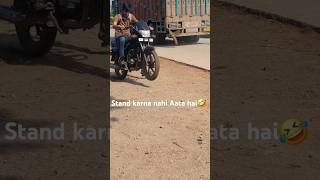 Platina se stand kar raha tha🤣🤣 stand Platina biker rider viralshorts standvideo [upl. by Athenian279]